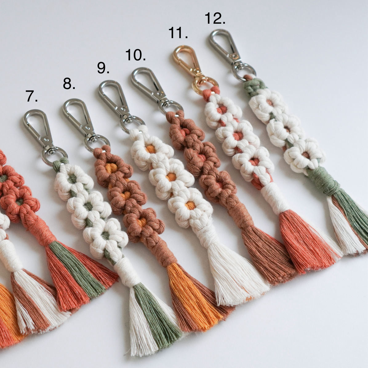 Macrame keychains for many occasions