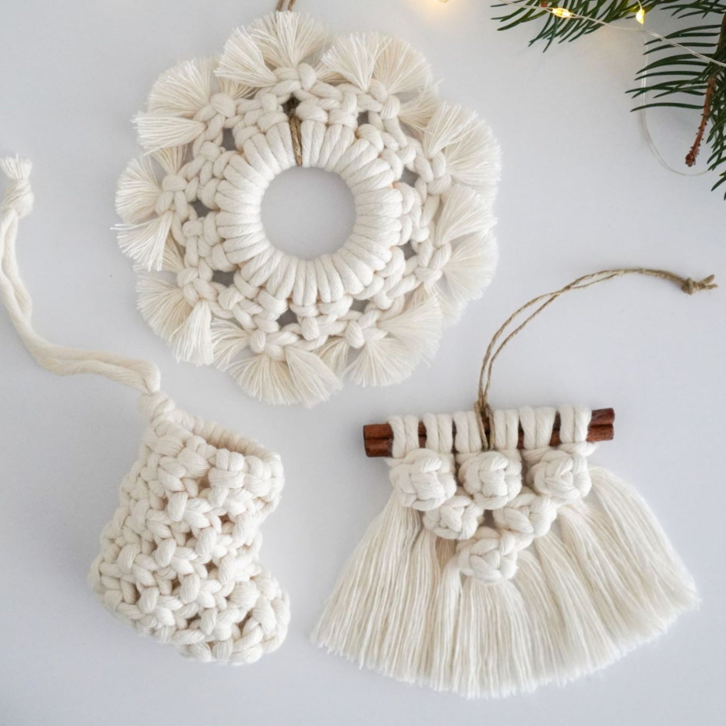 Mitu Makrame Christmas DIY Kit (Christmas ornaments) for beginners